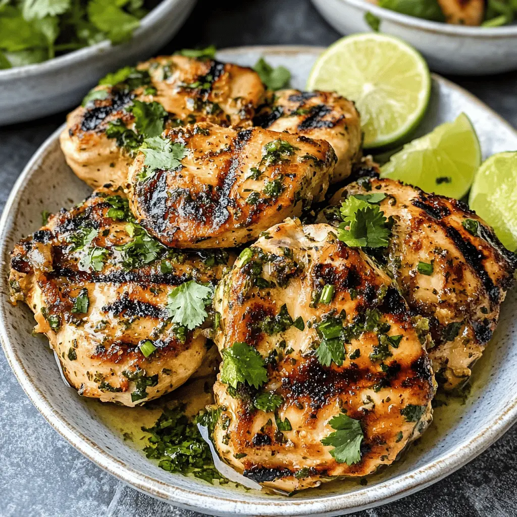 This Cilantro Lime Chicken is bursting with fresh flavors, making it your new favorite weeknight dinner! Marinated in zesty lime juice and aromatic cilantro, this easy recipe is perfect for tacos, salads, or served alongside your favorite grains. Save it now for a delicious meal that your family will love any night of the week!