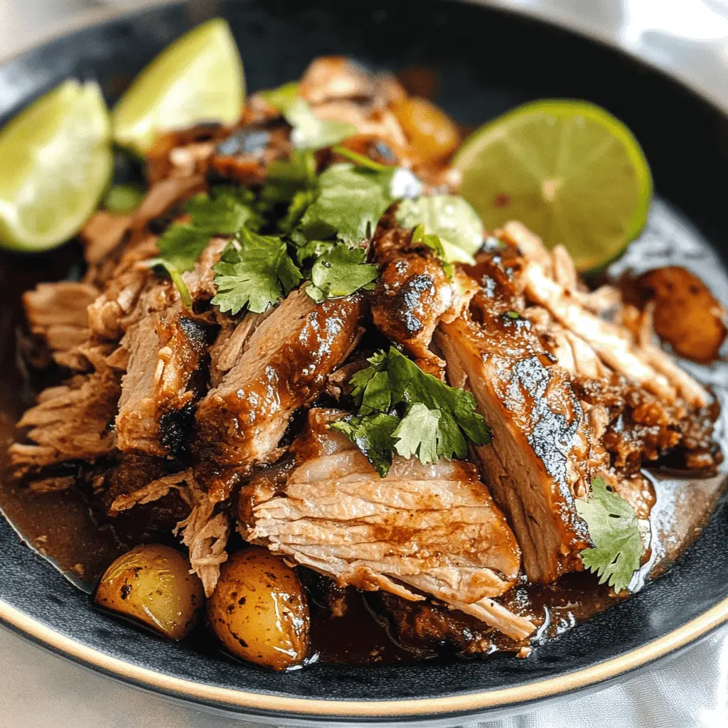 Looking for a simple yet delicious meal? Try this Easy Crockpot Pork Carnitas recipe! With tender, juicy pork seasoned with bold spices, it's perfect for tacos, burritos, or salads. Just set it and forget it in your crockpot, and let the flavors meld. Save this recipe for your next family dinner or a fun gathering!