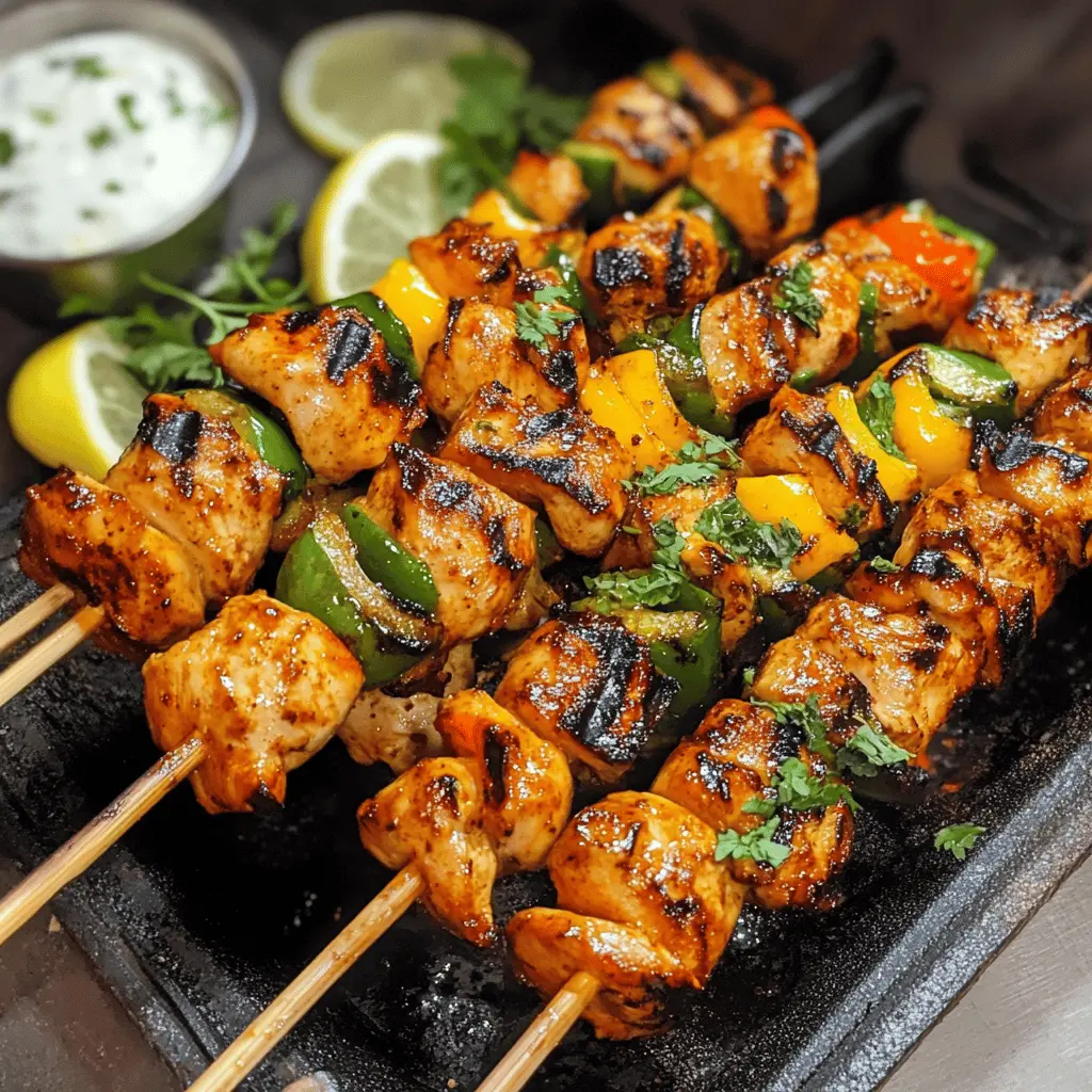 Juicy Grilled Chicken Kabobs are perfect for any summer barbecue or weeknight dinner! Featuring tender marinated chicken and fresh veggies, these kabobs are bursting with flavor and easy to make. Pair with your favorite dipping sauce or serve over rice for a complete meal. Save this delicious recipe for your next family gathering or cookout!