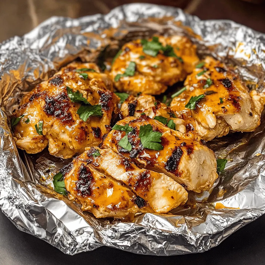 Make dinner a breeze with these Grilled Crack Chicken Foil Packets! This easy recipe features tender chicken mixed with creamy ranch dressing, crispy bacon, and gooey cheese, all cooked to perfection in handy foil packs. Perfect for summer barbecues or busy weeknights, just save this pin and enjoy stress-free cooking!