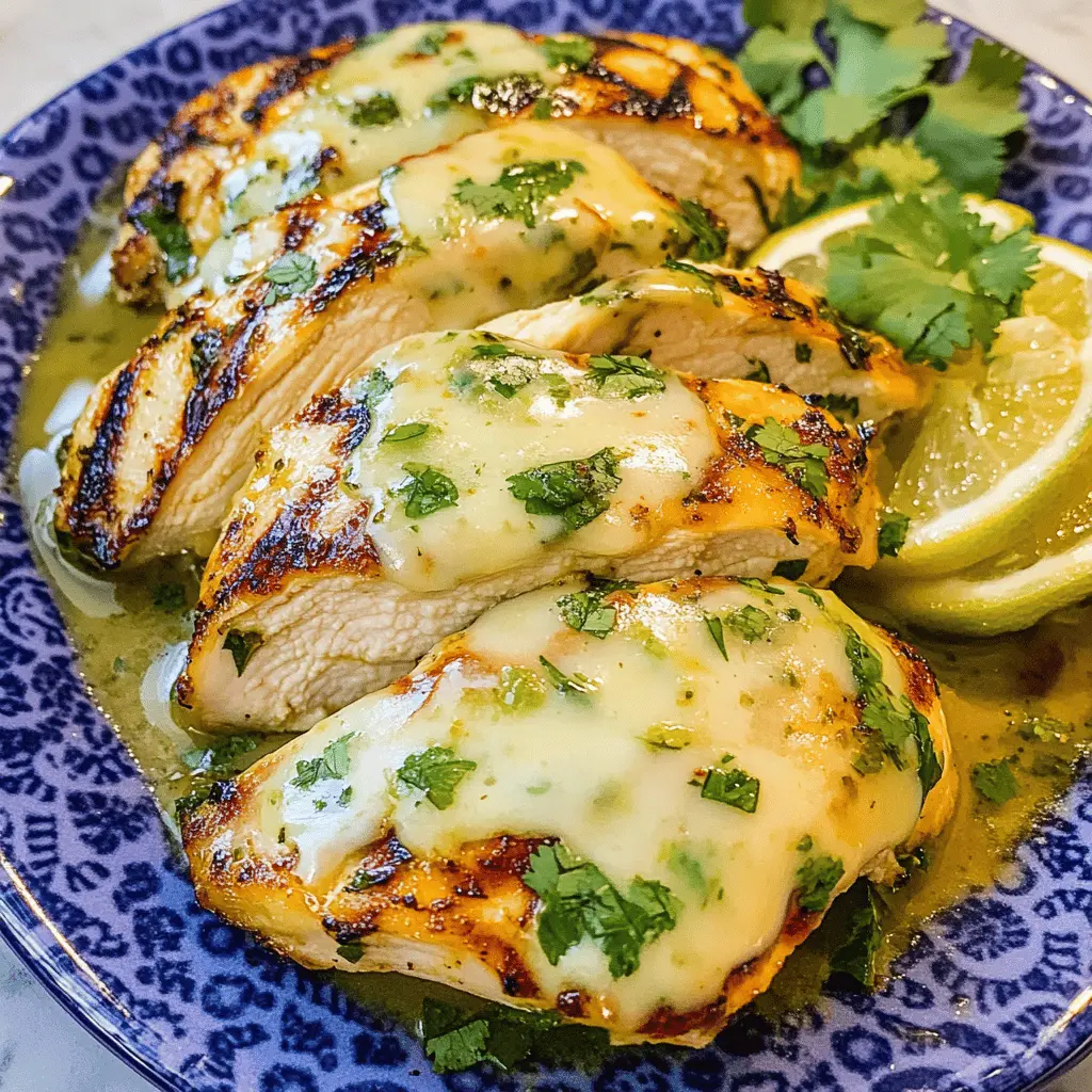 Juicy grilled chicken topped with zesty salsa verde and melted pepper jack cheese is a must-try! This Grilled Salsa Verde Pepper Jack Chicken is perfect for summer barbecues or a quick weeknight dinner. With bold flavors and easy prep, it's bound to be a family favorite. Save this recipe for your next cookout or meal prep!
