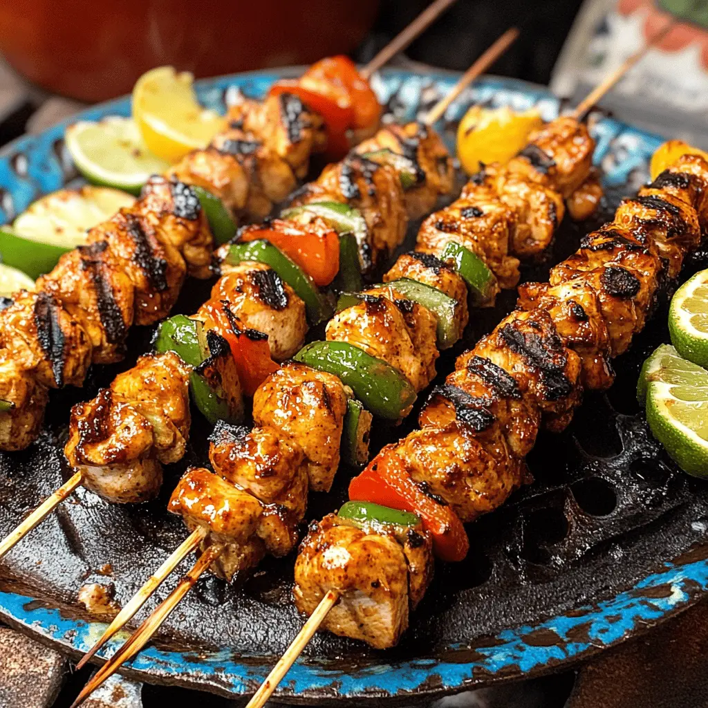 Juicy Mexican Barbecue Chicken Skewers are perfect for your next gathering! These grilled delights are marinated in a zesty mix of lime, garlic, and spices, giving each bite a burst of flavor. Perfect for summer barbecues, serve them with fresh salsa and tortillas. Don’t forget to save this recipe for your next cookout!