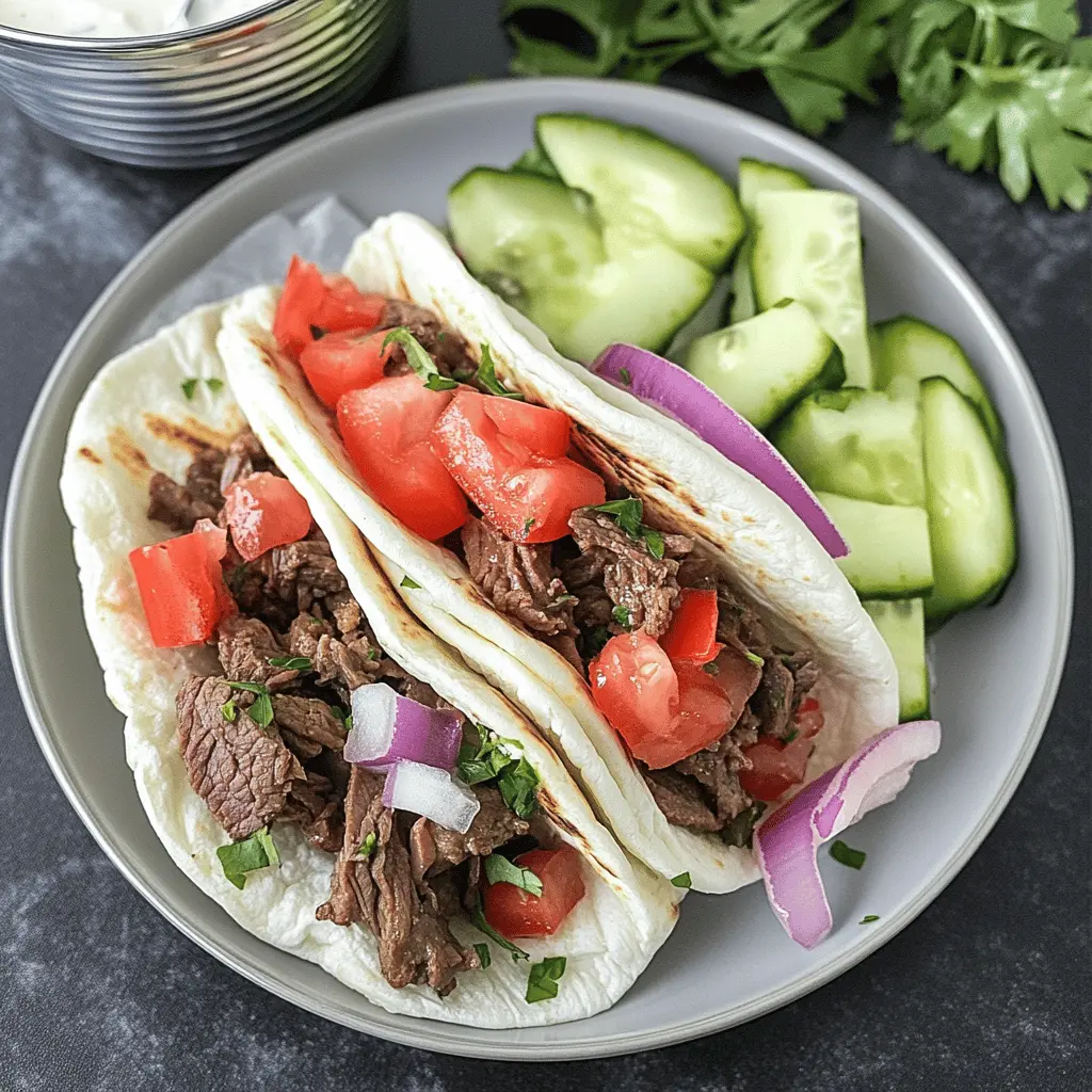 Craving a delicious meal that practically cooks itself? These Slow Cooker Beef Gyros are flavorful and oh-so-tender! With juicy beef, fresh toppings, and a creamy tzatziki sauce, this dish is perfect for easy weeknight dinners or gatherings. Save this recipe now for a taste of Greece at home!