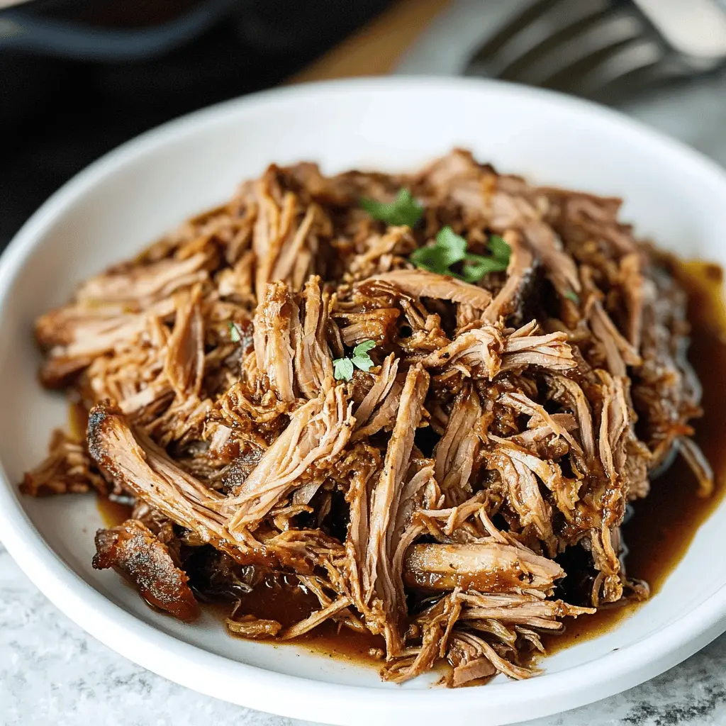 Get ready for a delicious treat with this Slow Cooker Pulled Pork recipe! Perfectly tender and packed with flavor, this dish is ideal for game nights or family gatherings. Simply season your pork and let the slow cooker do all the work while you enjoy your time. Save this recipe for an easy, crowd-pleasing meal that everyone will adore!
